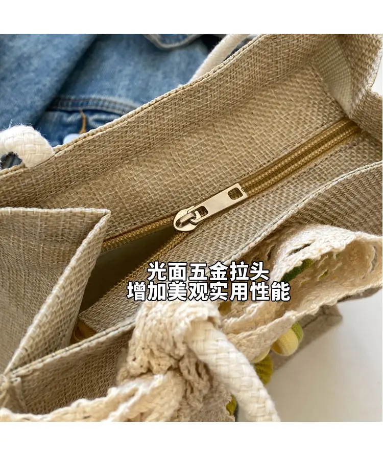 Korean Style Women's Mori Artistic Shoulder Bag with Lace — feature 7