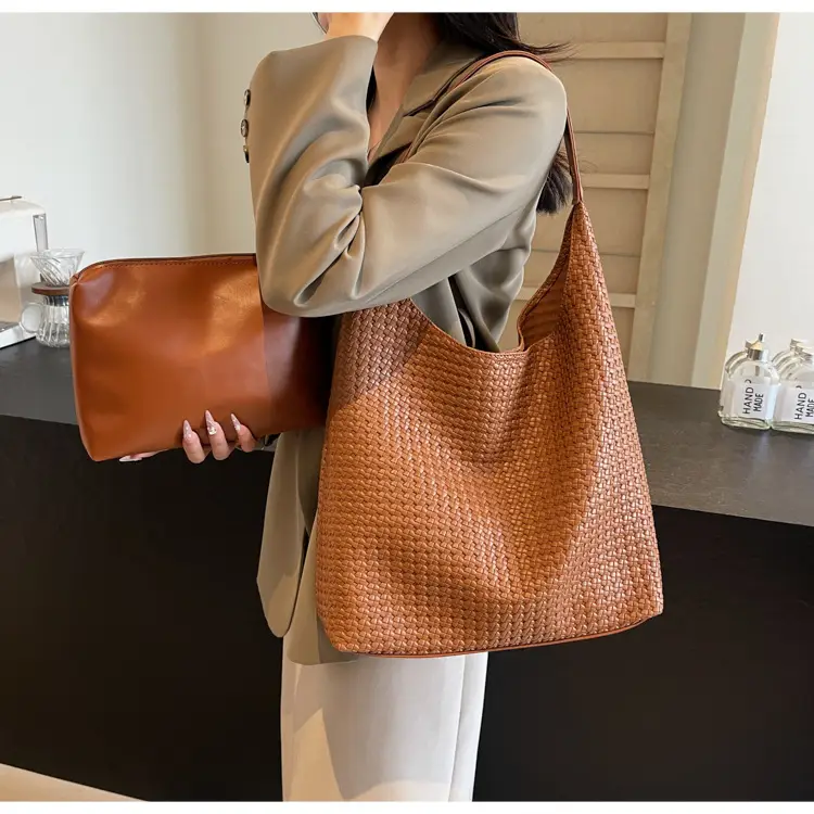 Women's Large Capacity Woven Tote Bag Summer 2024 — feature 19