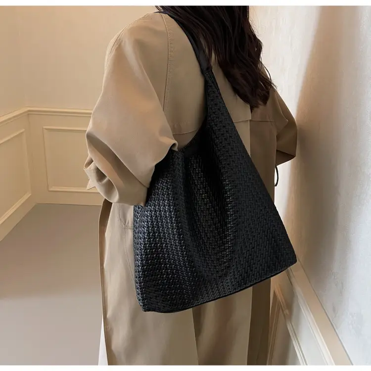 Women's Large Capacity Woven Tote Bag Summer 2024 — feature 21