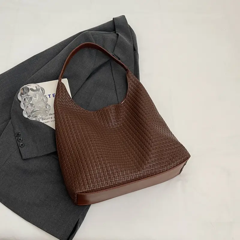 Women's Large Capacity Woven Tote Bag Summer 2024 - Image 2
