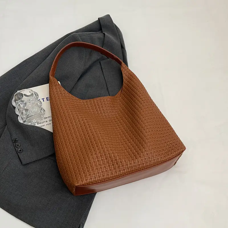 Women's Large Capacity Woven Tote Bag Summer 2024 - Image 3