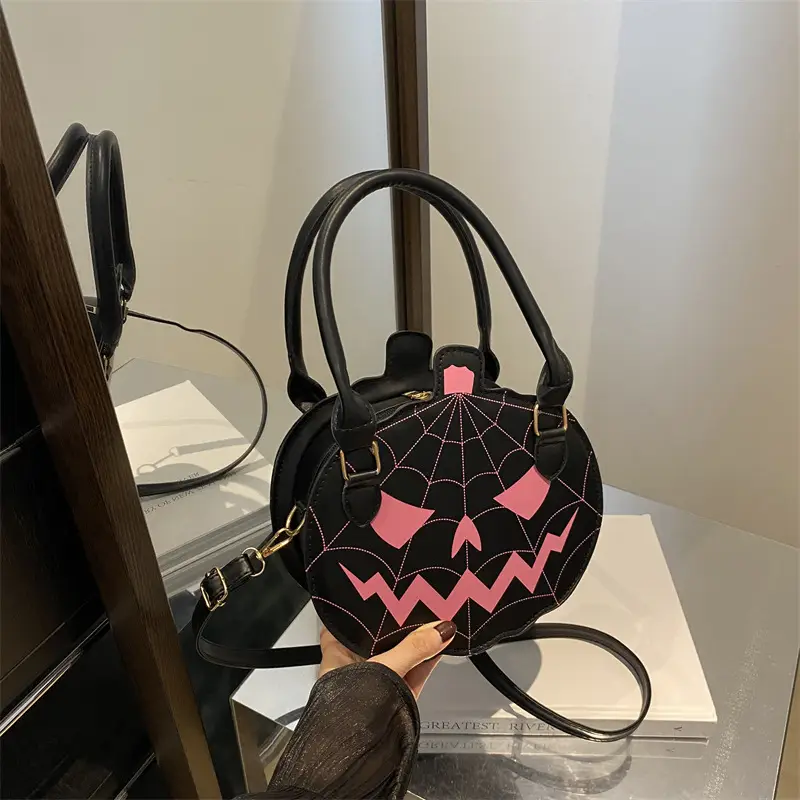 Halloween Pumpkin Shoulder Bag Orange 2024 - Image 5