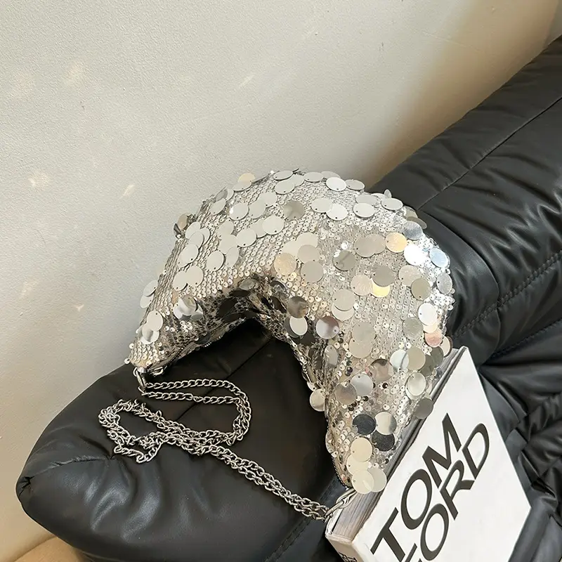 Black Sequin Crossbody Bag for Women 2024 - Image 8