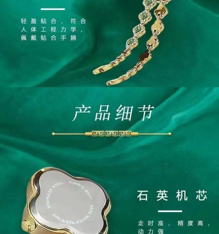 Peacock Green Full Diamond Crown Watch for Women — feature 9