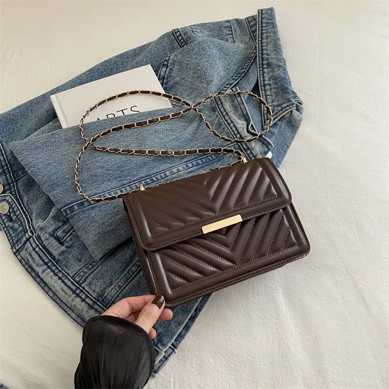 Black Quilted Crossbody Bag for Women 2024 - Image 2