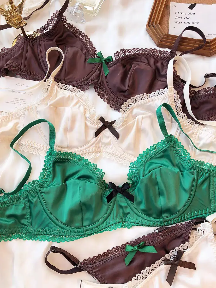 Green Lace Underwear Set for Women Summer Wear — feature 35