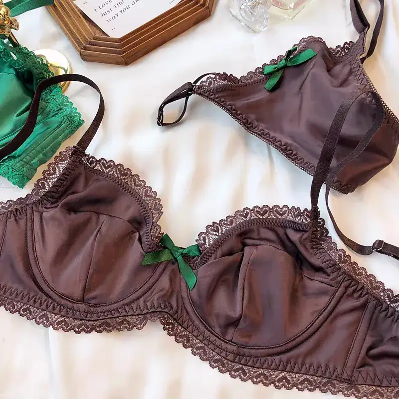 Green Lace Underwear Set for Women Summer Wear — feature 53