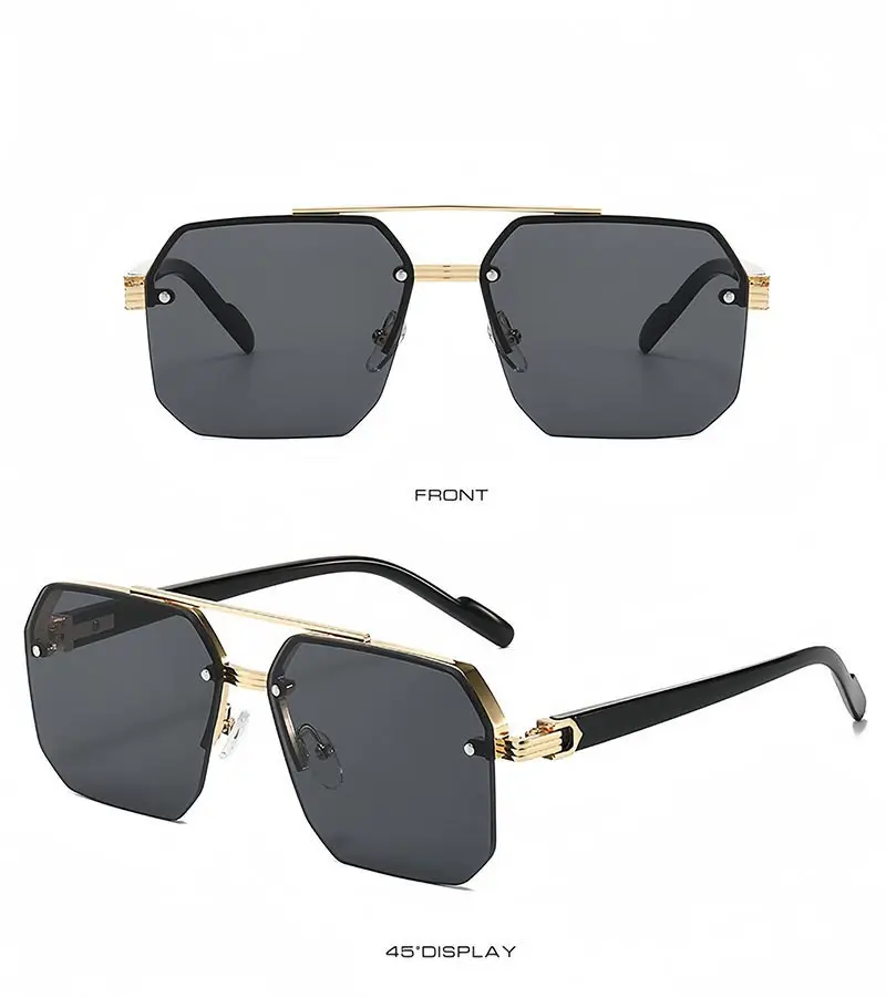 2026 Square Aviator Sunglasses European American Style β feature 8