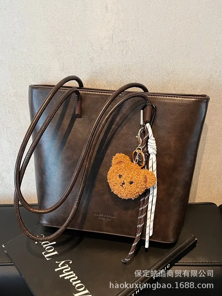 Korean Satchel Brown Women's Shoulder Bag 2024 - Image 5