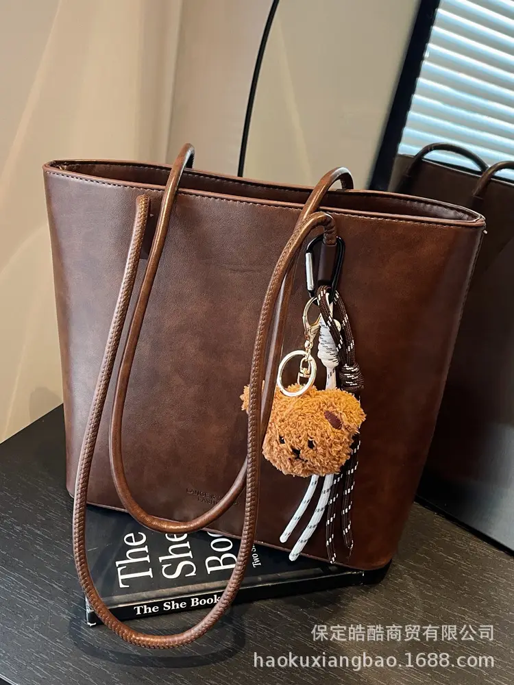 Korean Satchel Brown Women's Shoulder Bag 2024 - Image 6