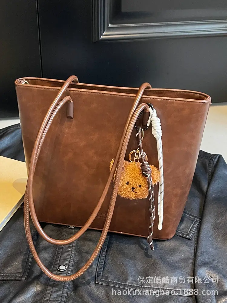 Korean Satchel Brown Women's Shoulder Bag 2024 - Image 8