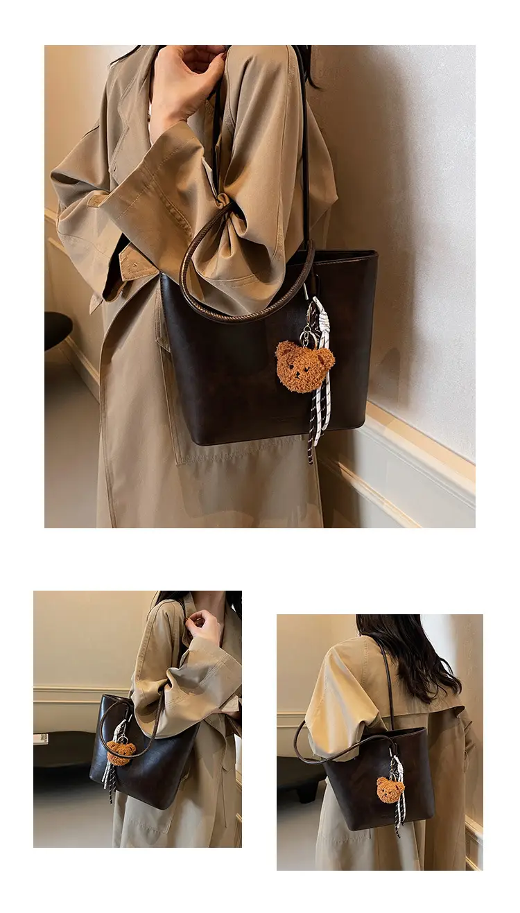 Korean Satchel Brown Women's Shoulder Bag 2024 — feature 10