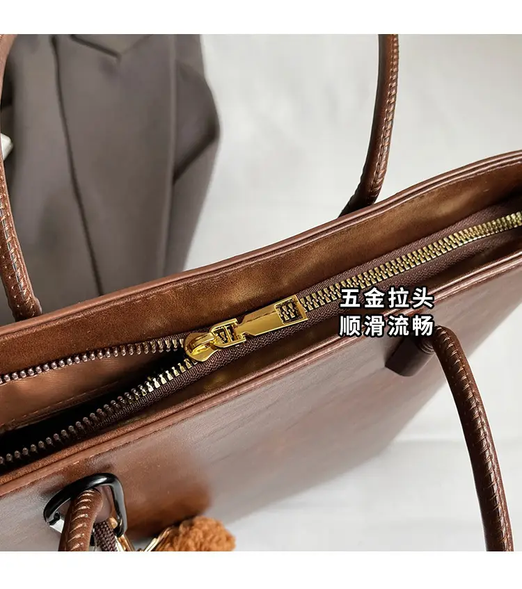 Korean Satchel Brown Women's Shoulder Bag 2024 — feature 5