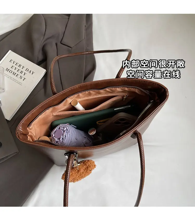 Korean Satchel Brown Women's Shoulder Bag 2024 — feature 6