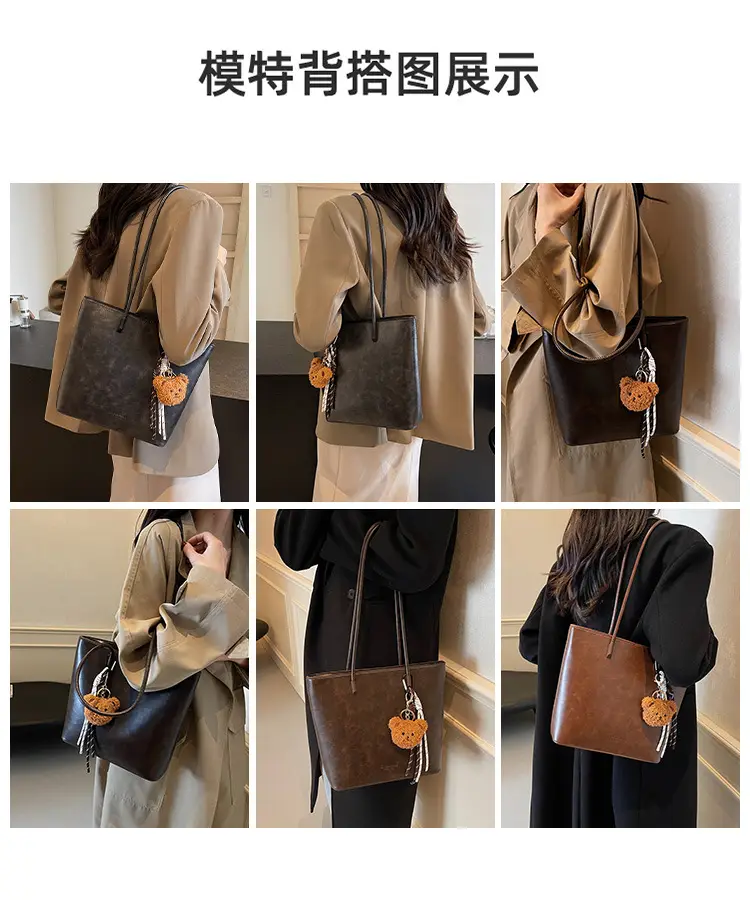 Korean Satchel Brown Women's Shoulder Bag 2024 — feature 8