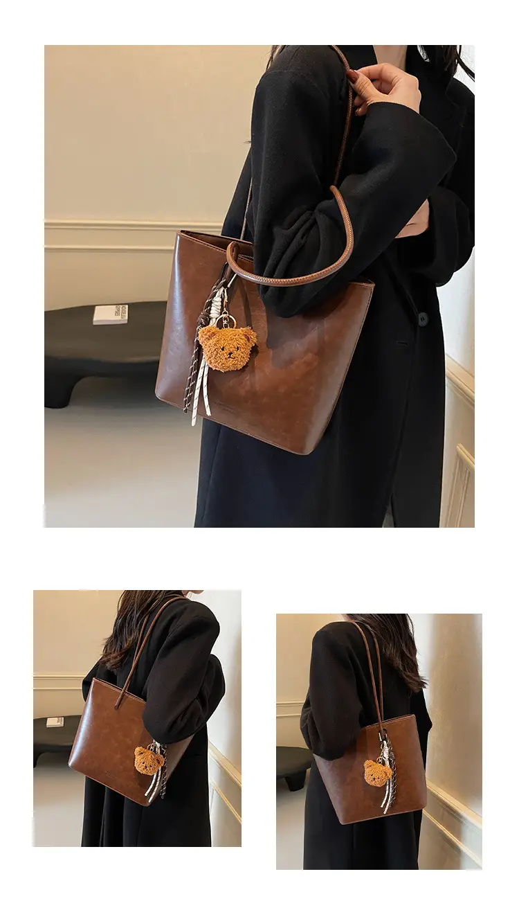 Korean Satchel Brown Women's Shoulder Bag 2024 — feature 9