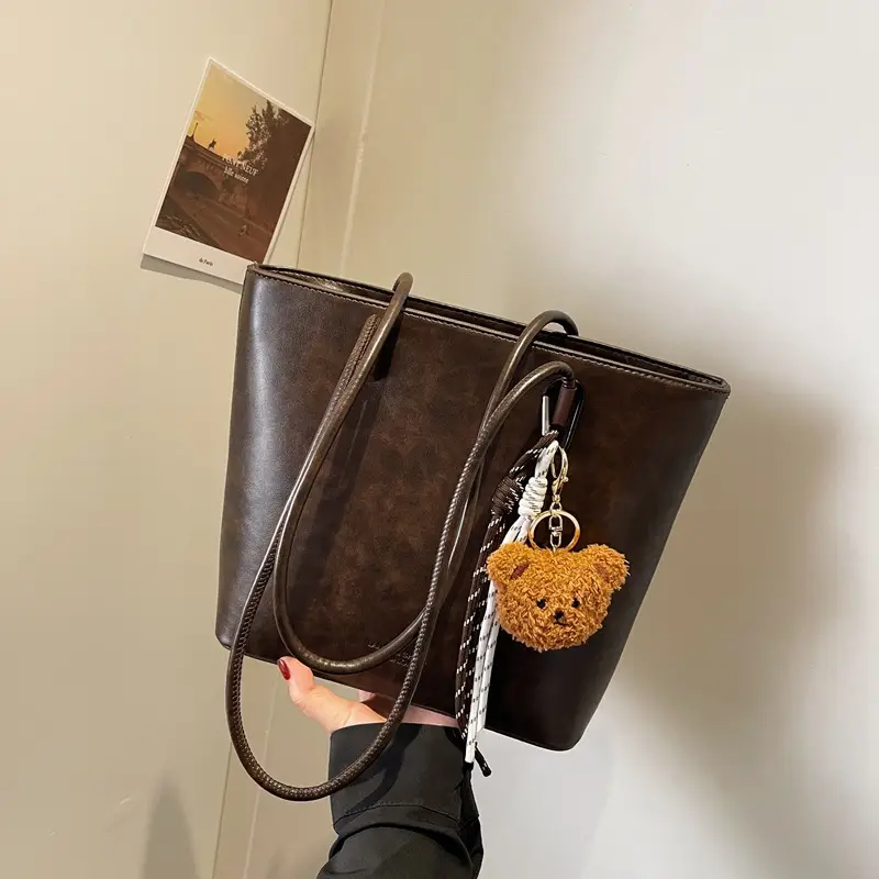 Korean Satchel Brown Women's Shoulder Bag 2024 - Image 3