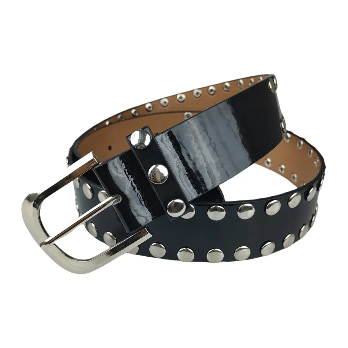 Black Belt Trouser with Rivet Beads & Buckle — feature 2