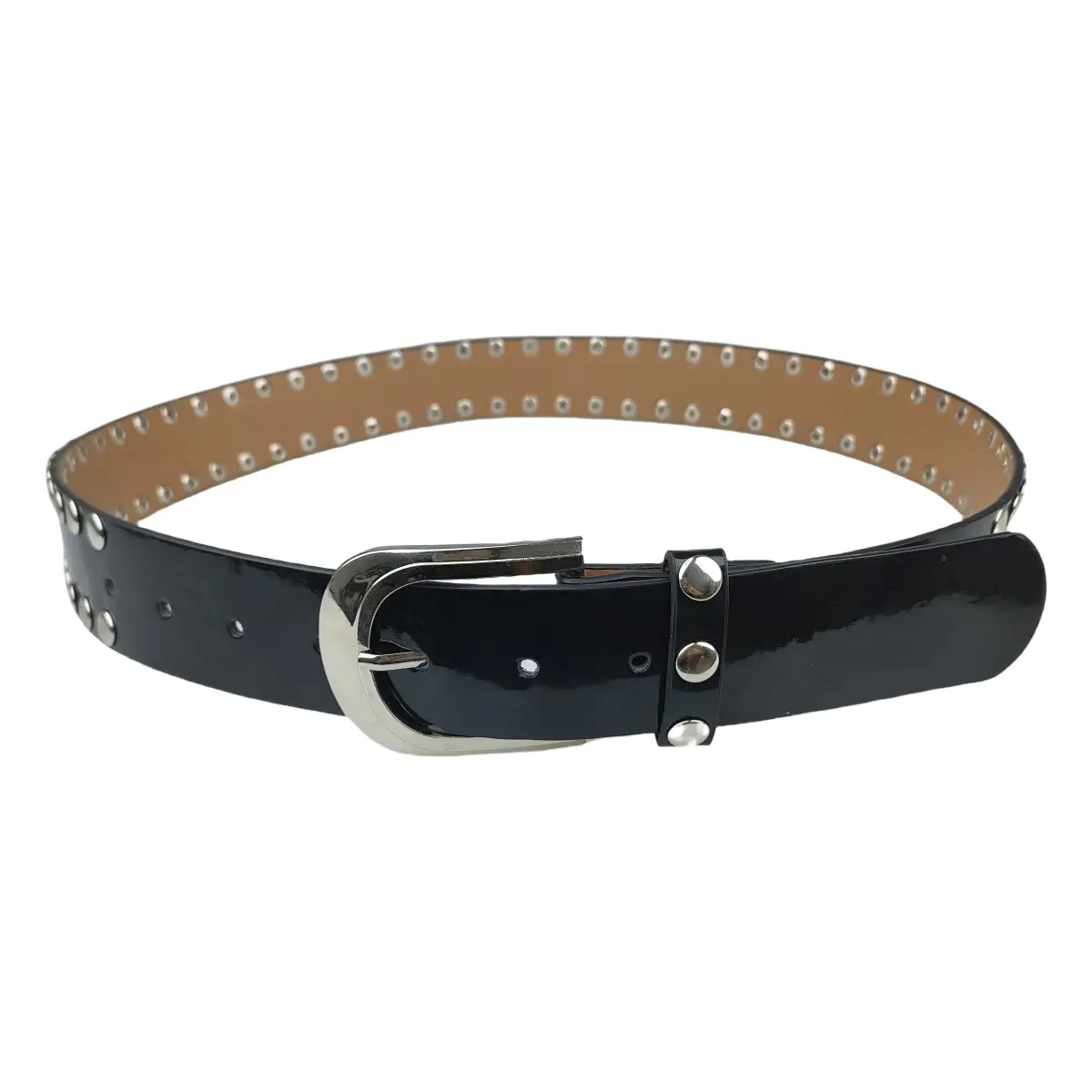 Black Belt Trouser with Rivet Beads & Buckle — feature 6