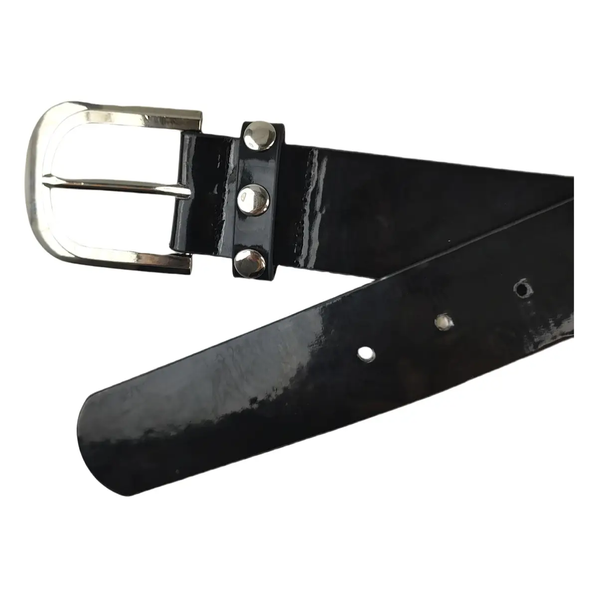 Black Belt Trouser with Rivet Beads & Buckle — feature 8