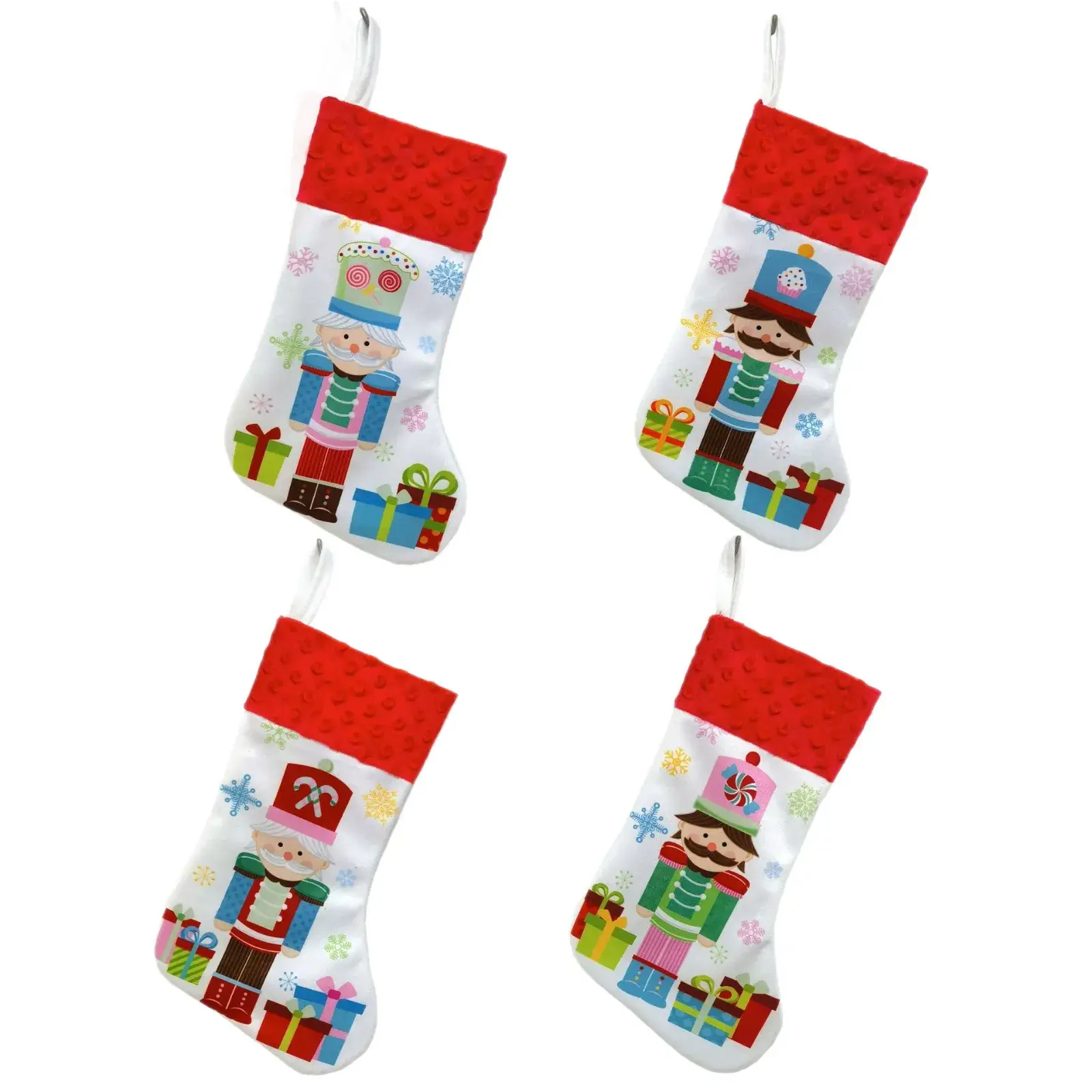 Walnut Christmas Stocking with Nutcracker & Gift Bags - Image 9
