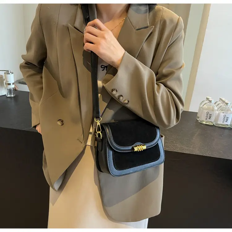 Women's Retro Crossbody Bag Brown Suede 2024 — feature 23