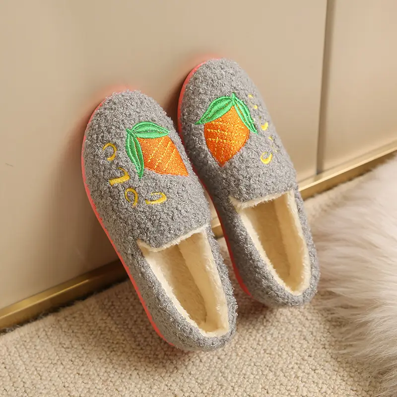 2026 Winter New Style Home Cotton Slippers with Fleece Lining, Thickened Casual Indoor Shoes, Non-Slip Soft Sole, Comfortable Mom Shoes, Cotton Shoes - Image 7