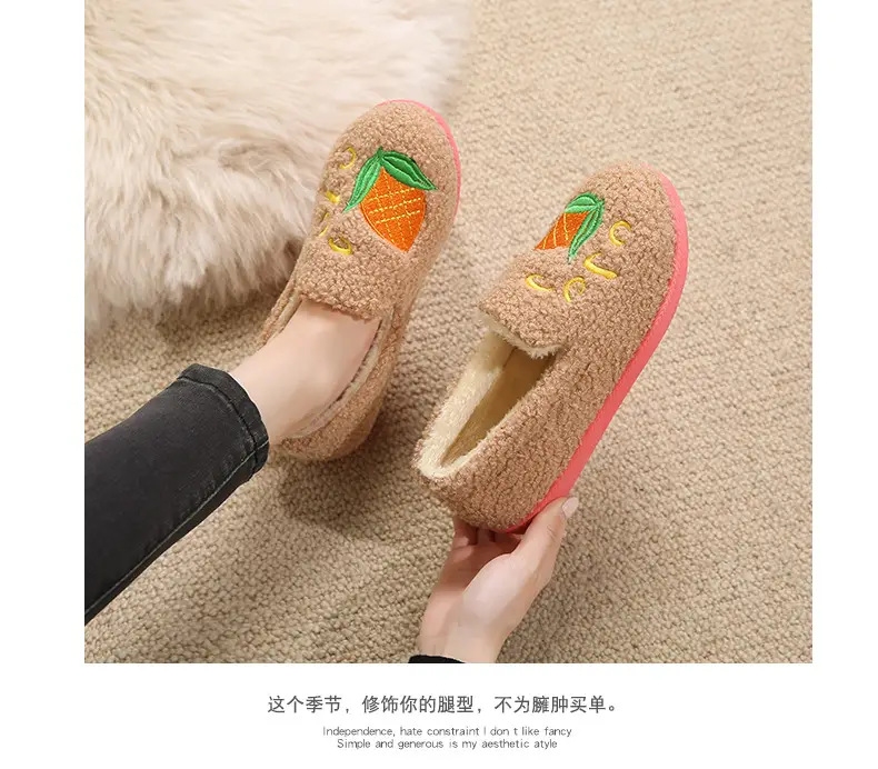 2026 Winter New Style Home Cotton Slippers with Fleece Lining, Thickened Casual Indoor Shoes, Non-Slip Soft Sole, Comfortable Mom Shoes, Cotton Shoes — feature 18