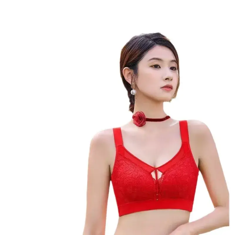 Red Underwear with Adjustable Straps for Women