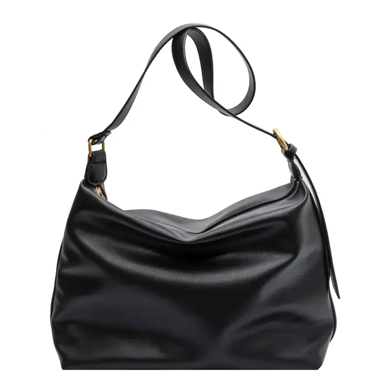 Brown Leather Shoulder Bag Women Autumn Winter - Image 9