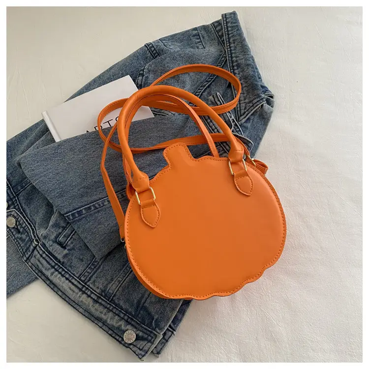 Halloween Pumpkin Shoulder Bag Black Orange Women — feature 16