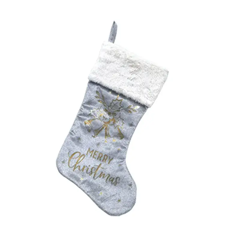 New White Christmas Stockings with Merry Christmas Design - Image 4