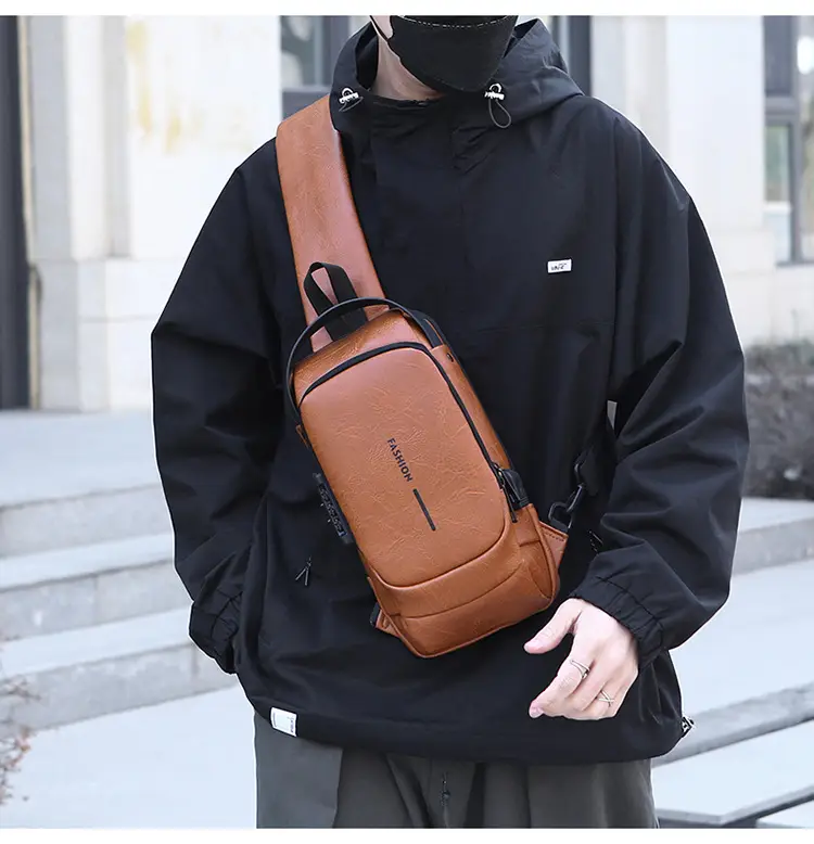 Trendy Leather Crossbody Bag with Password Lock & Anti-Theft — feature 21