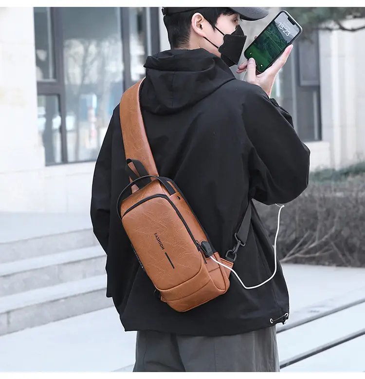 Trendy Leather Crossbody Bag with Password Lock & Anti-Theft — feature 24