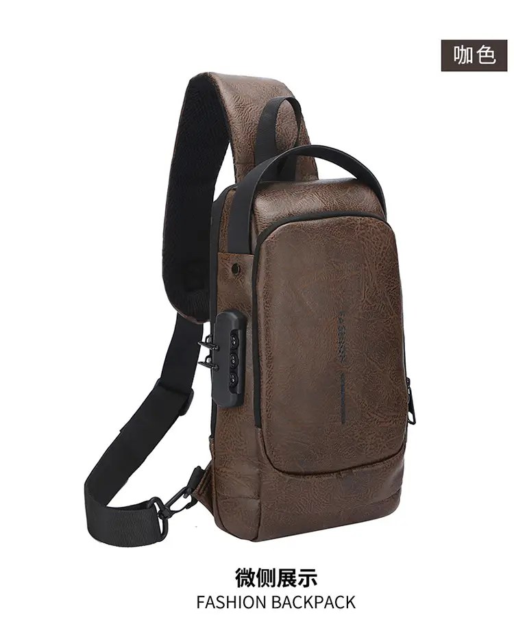 Trendy Leather Crossbody Bag with Password Lock & Anti-Theft — feature 29