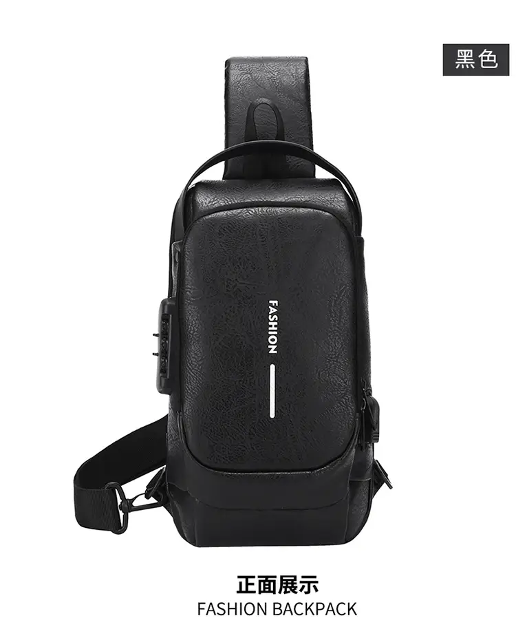 Trendy Leather Crossbody Bag with Password Lock & Anti-Theft — feature 31