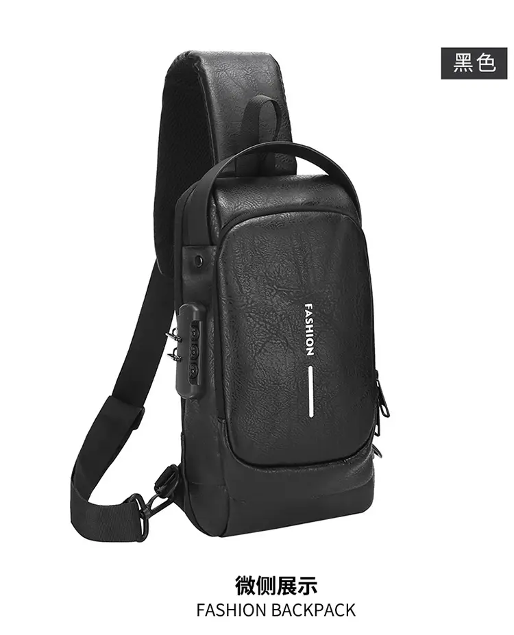 Trendy Leather Crossbody Bag with Password Lock & Anti-Theft — feature 32