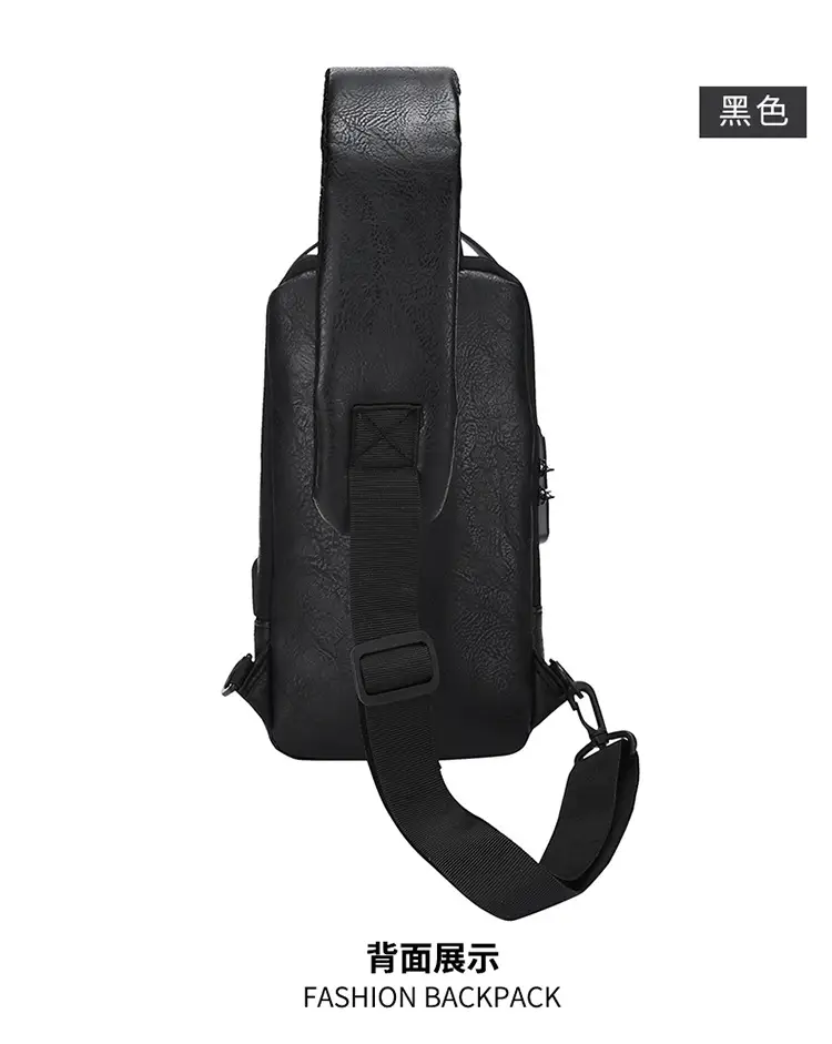 Trendy Leather Crossbody Bag with Password Lock & Anti-Theft — feature 35