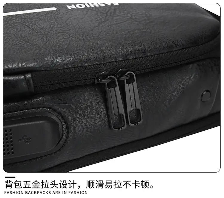 Trendy Leather Crossbody Bag with Password Lock & Anti-Theft — feature 40