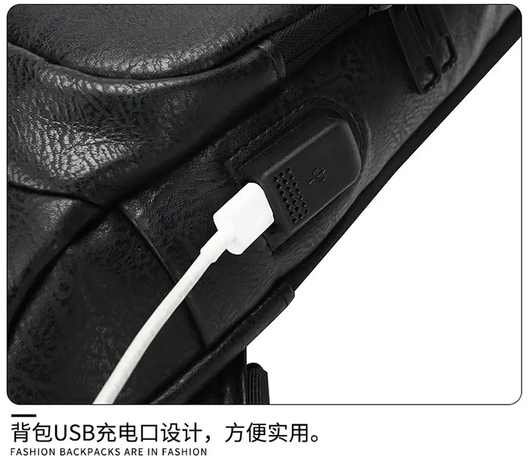 Trendy Leather Crossbody Bag with Password Lock & Anti-Theft — feature 42