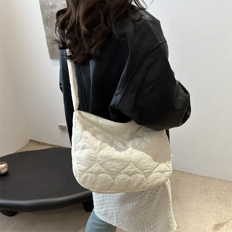 Korean Crossbody Bag 2024 Cotton Padded Winter - Image 9