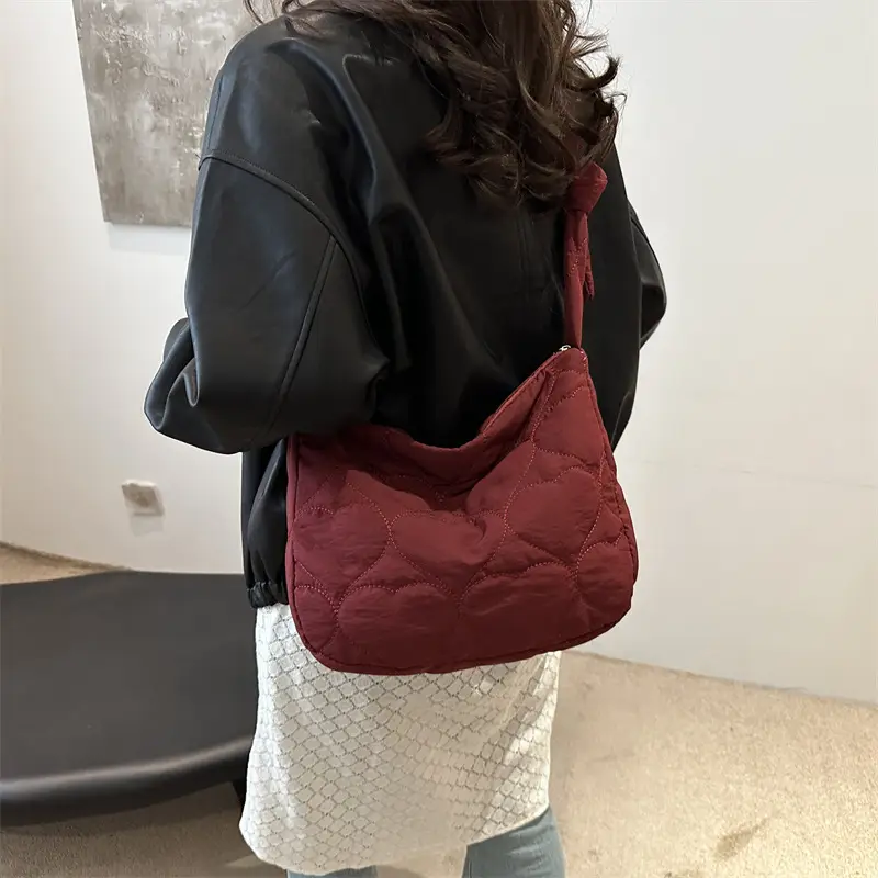 Korean Crossbody Bag 2024 Cotton Padded Winter - Image 10