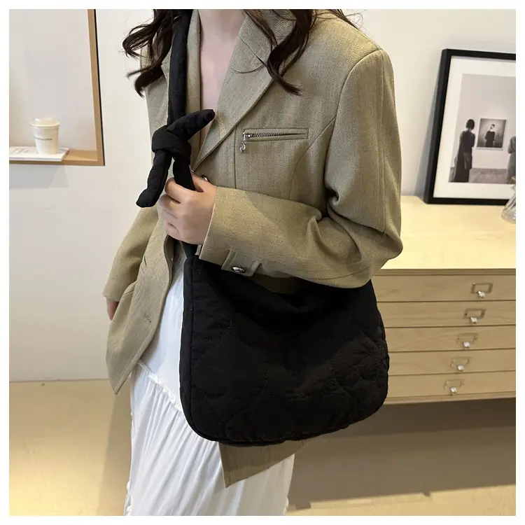 Korean Crossbody Bag 2024 Cotton Padded Winter — feature 38