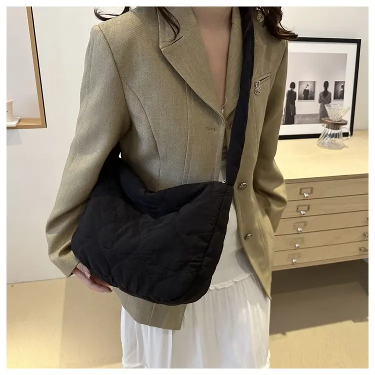 Korean Crossbody Bag 2024 Cotton Padded Winter — feature 39
