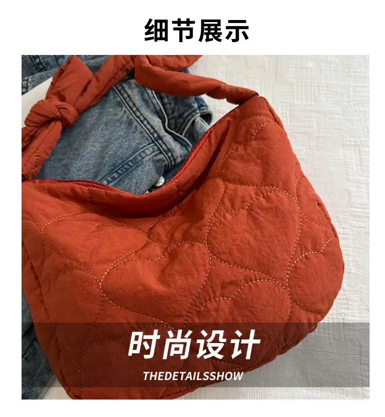 Korean Crossbody Bag 2024 Cotton Padded Winter — feature 4