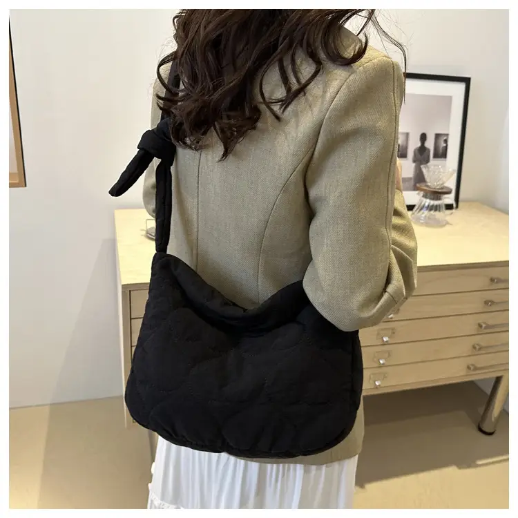 Korean Crossbody Bag 2024 Cotton Padded Winter — feature 40