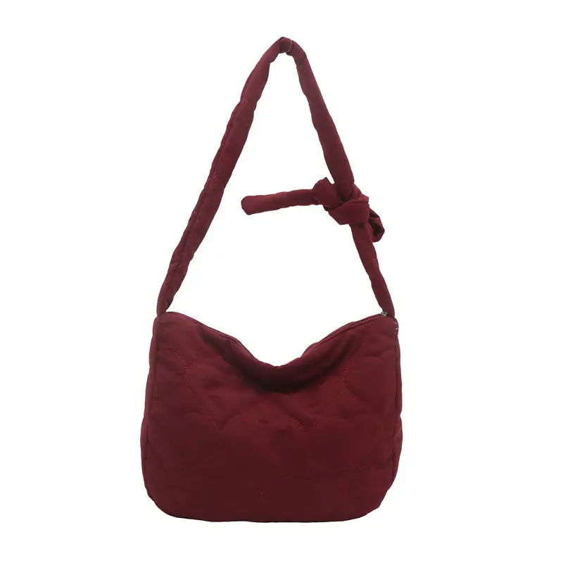 Korean Crossbody Bag 2024 Cotton Padded Winter - Image 4