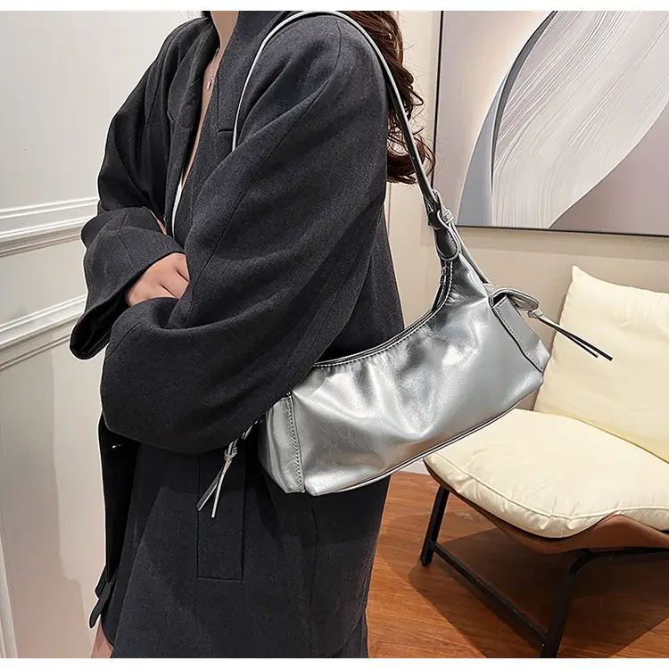Retro Red Soft Leather Commuter Bag for Women — feature 32
