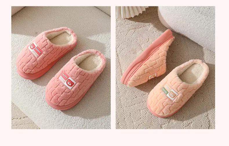 2026 New Cotton Slippers for Couples, Winter Indoor Home Thick-Soled Warm Cartoon Cotton Slippers for Women and Men — feature 11