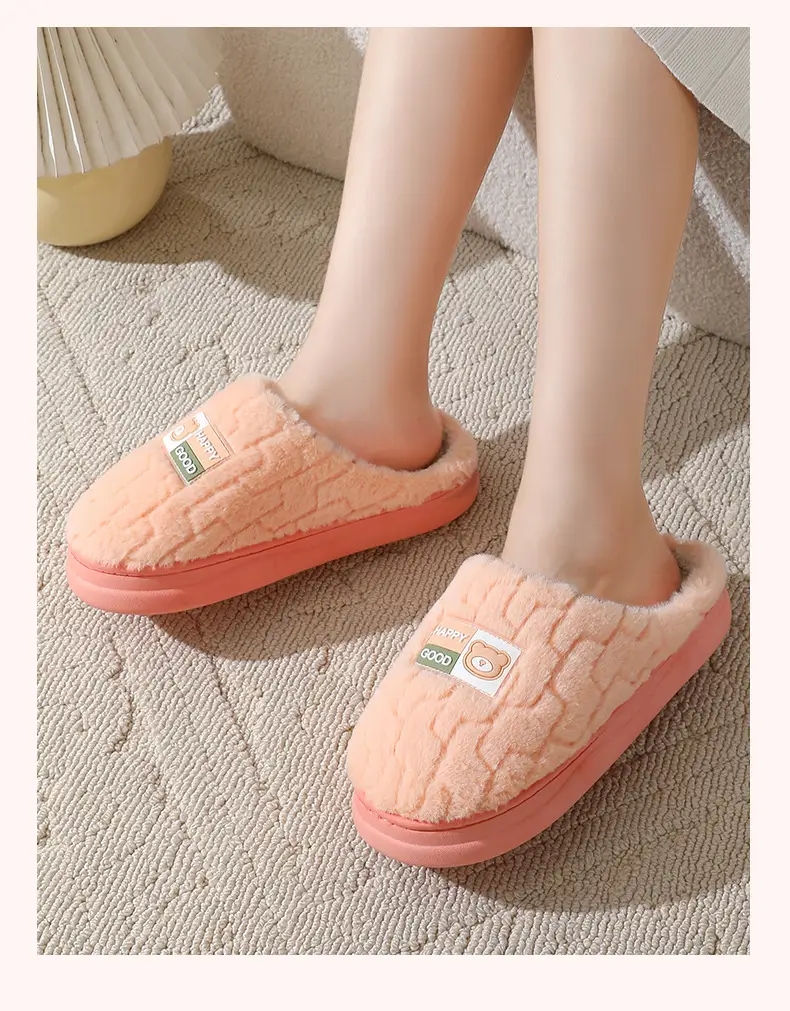 2026 New Cotton Slippers for Couples, Winter Indoor Home Thick-Soled Warm Cartoon Cotton Slippers for Women and Men — feature 14
